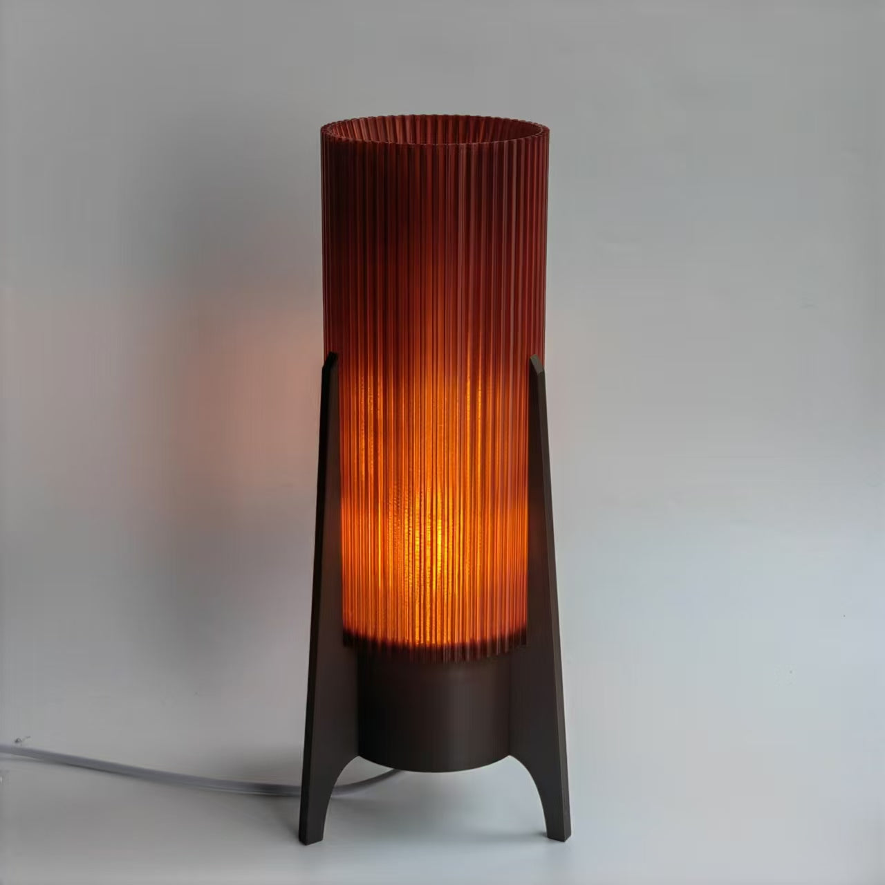 Mid-Century Modern Rocket Lamp - Warm, Cozy Desk Lamp for Dorms and Bedrooms - Wavy Lamp -Perfect Gift Idea | Unique Design Lamp