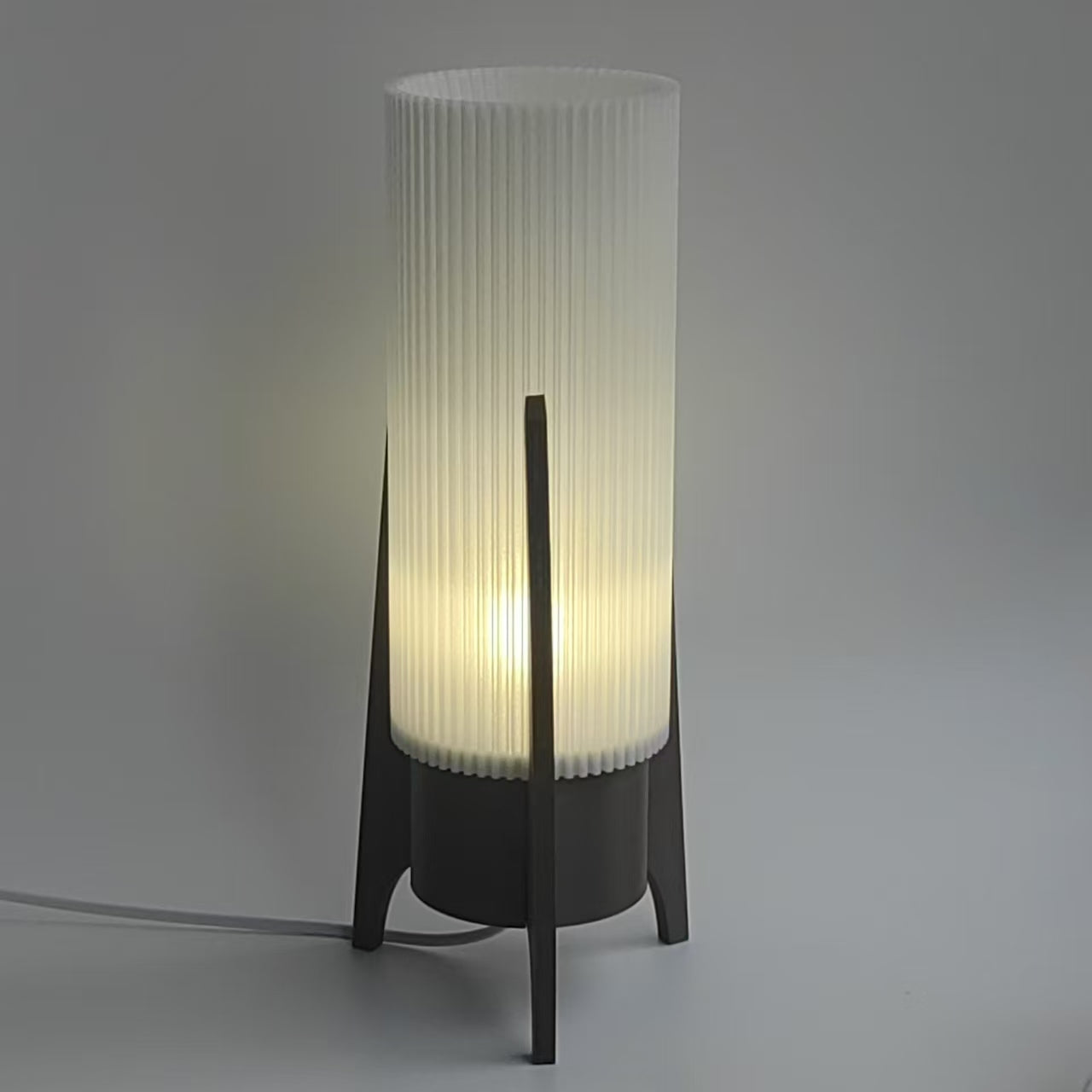 Mid-Century Modern Rocket Lamp - Warm, Cozy Desk Lamp for Dorms and Bedrooms - Wavy Lamp -Perfect Gift Idea | Unique Design Lamp