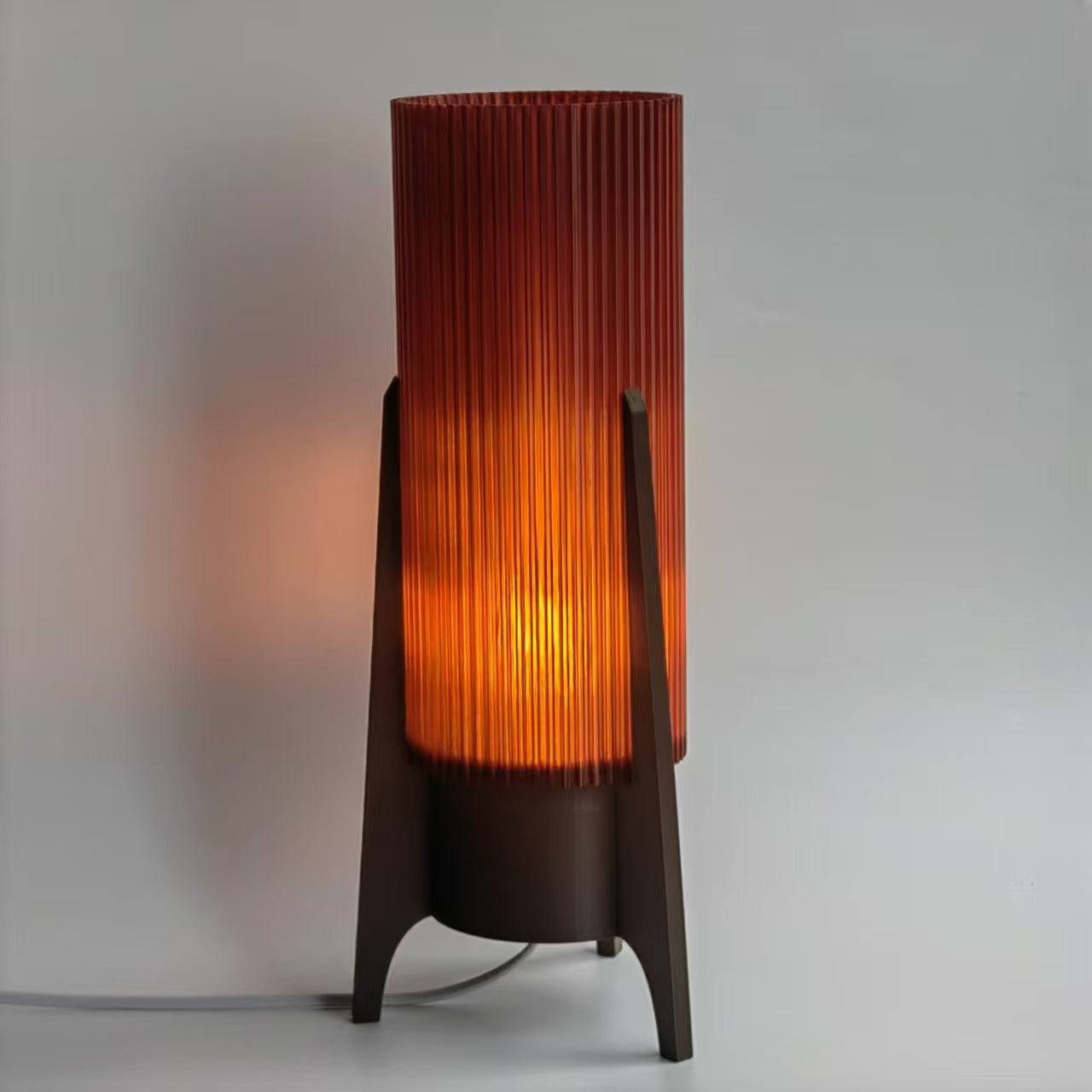 Mid-Century Modern Rocket Lamp - Warm, Cozy Desk Lamp for Dorms and Bedrooms - Wavy Lamp -Perfect Gift Idea | Unique Design Lamp