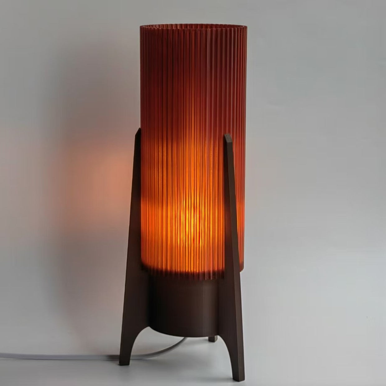 Mid-Century Modern Rocket Lamp - Warm, Cozy Desk Lamp for Dorms and Bedrooms - Wavy Lamp -Perfect Gift Idea | Unique Design Lamp
