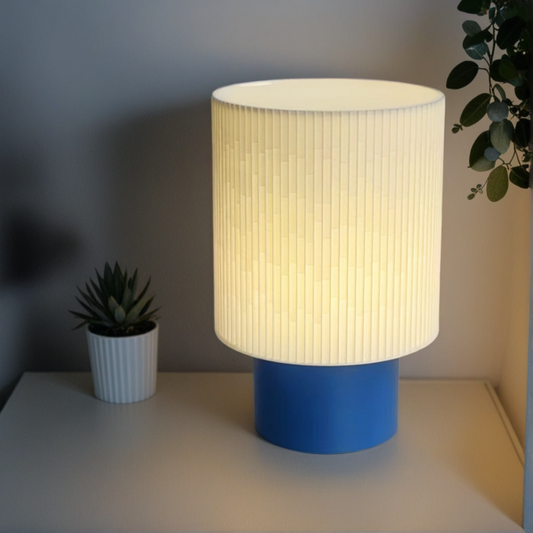 Modern Table Lamp with Gradient Light Effect and Customizable Base Colors With Bulb