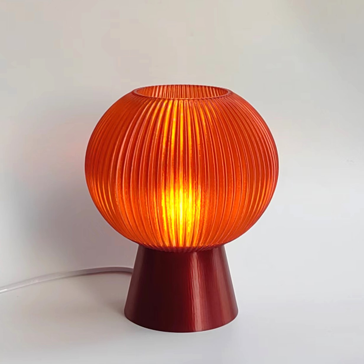 Amber Table Lamp - Mushroom Lamp - Desk Lamp
