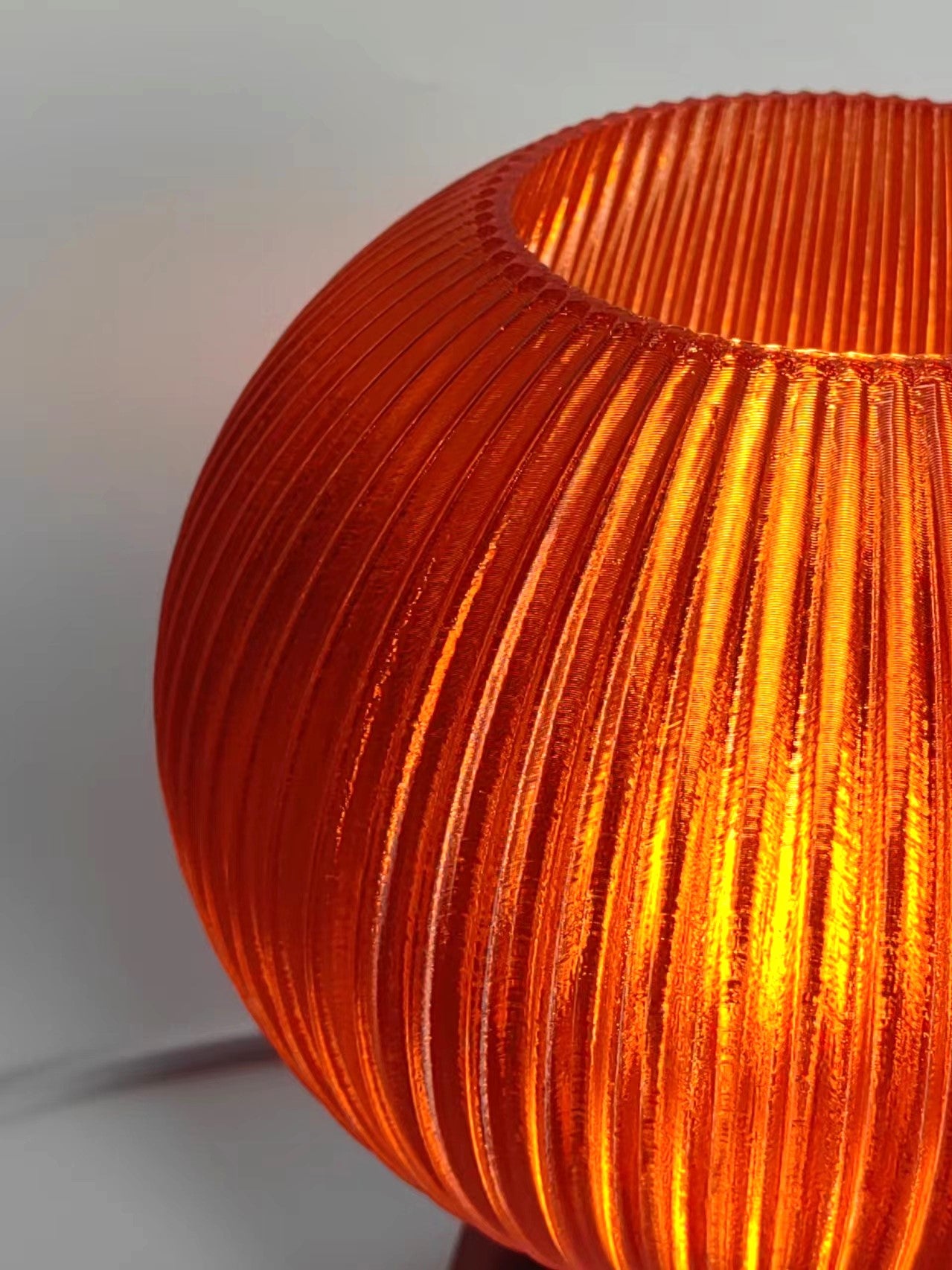 Amber Table Lamp - Mushroom Lamp - Desk Lamp