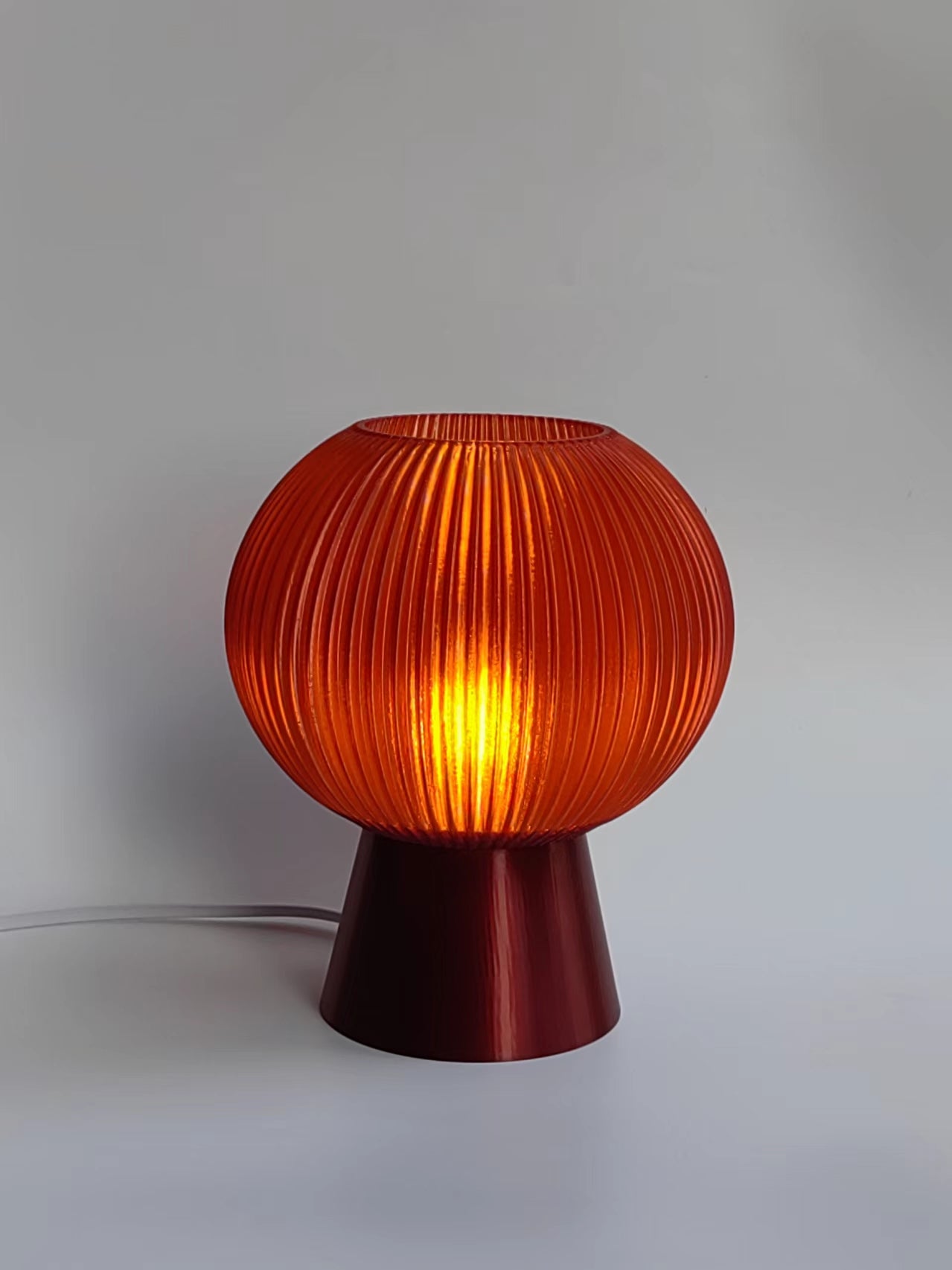 Amber Table Lamp - Mushroom Lamp - Desk Lamp