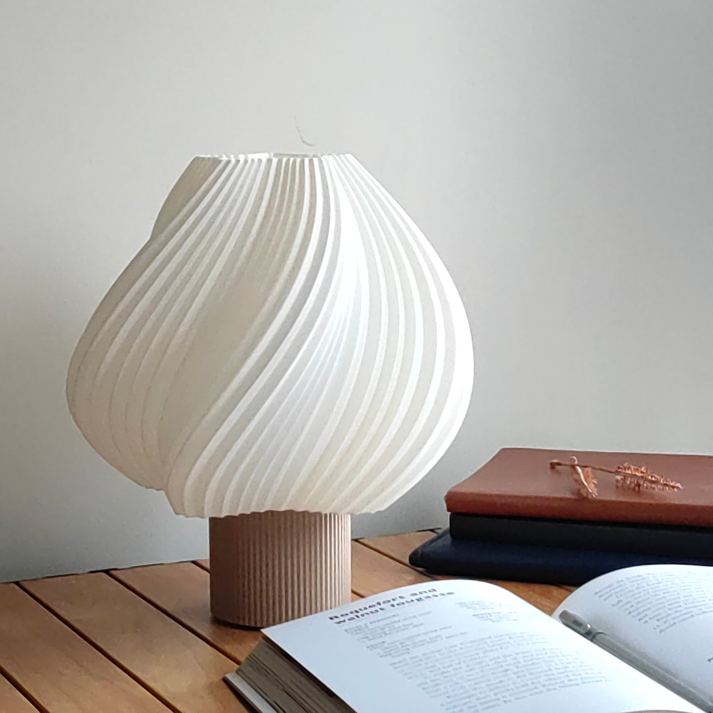 Soft Serve Lamp Portable,SOFT SERVE LAMP, wavy lamp, ice cream lamp, home decor,table lamp,lamp