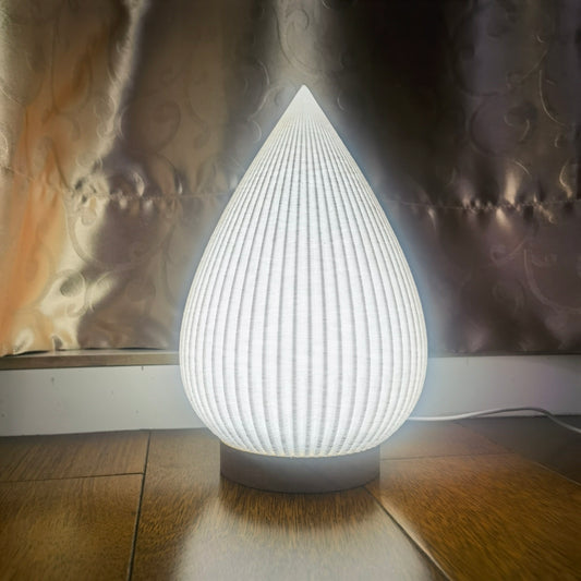 Teardrop Table Lamp, multicolored, 3D printed, modern home decor, office/home lighting, maths abstract gift