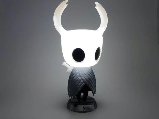 Hollow_Knight_Figure Hollow_Knight_Lamp 3d_Printed Super_big_size massive_lad Table_lamp Desk_Lamp