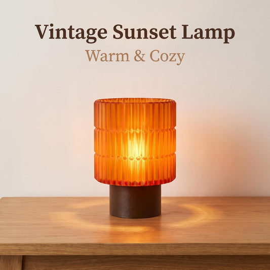 Vintage Sunset Table Lamp — Warm Ambient Light