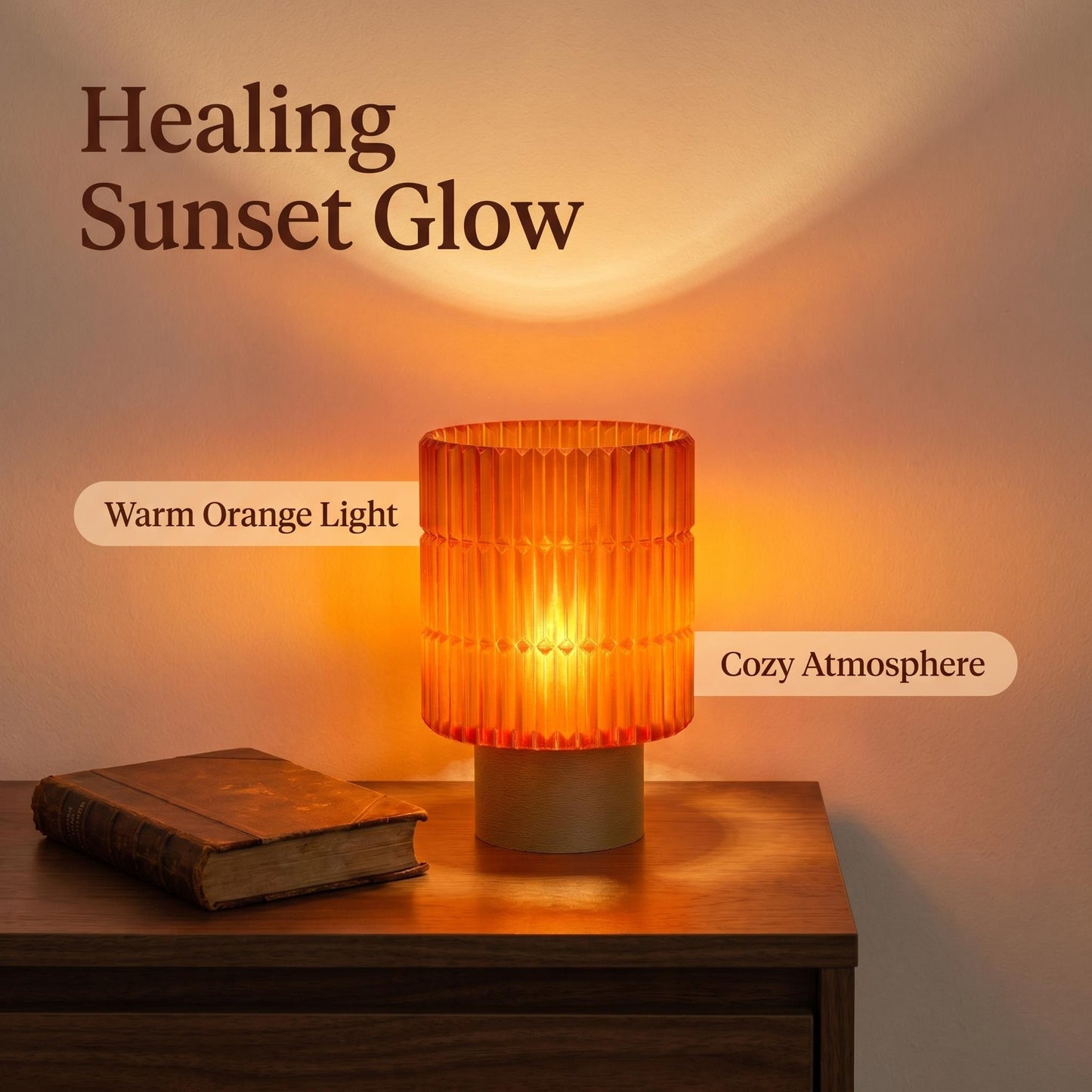 Vintage Sunset Table Lamp — Warm Ambient Light