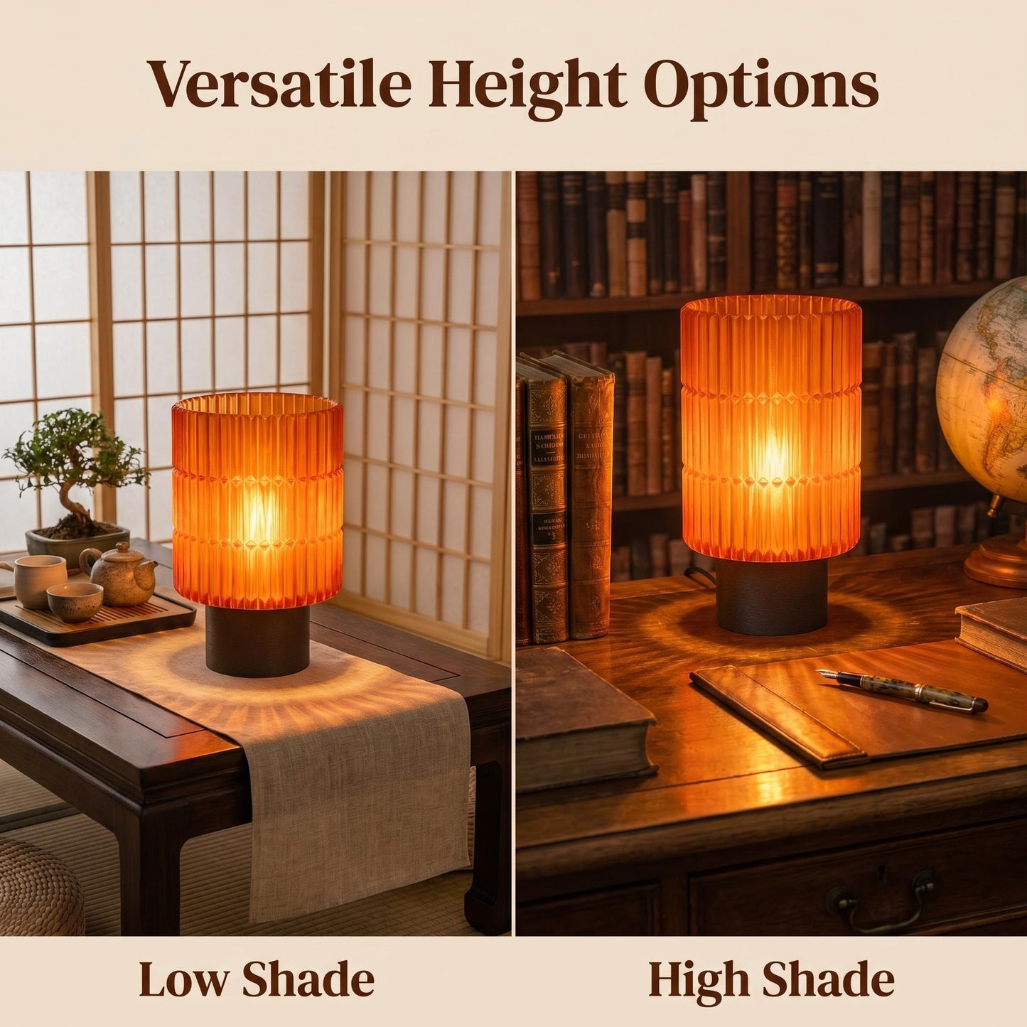 Vintage Sunset Table Lamp — Warm Ambient Light