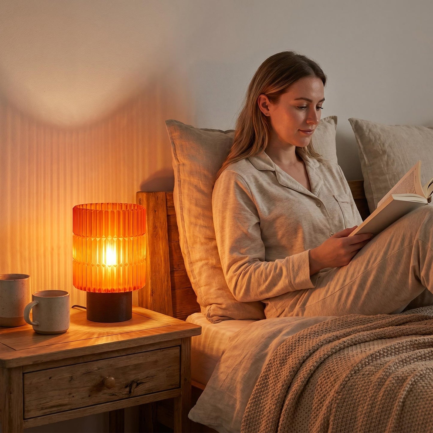 Vintage Sunset Table Lamp — Warm Ambient Light