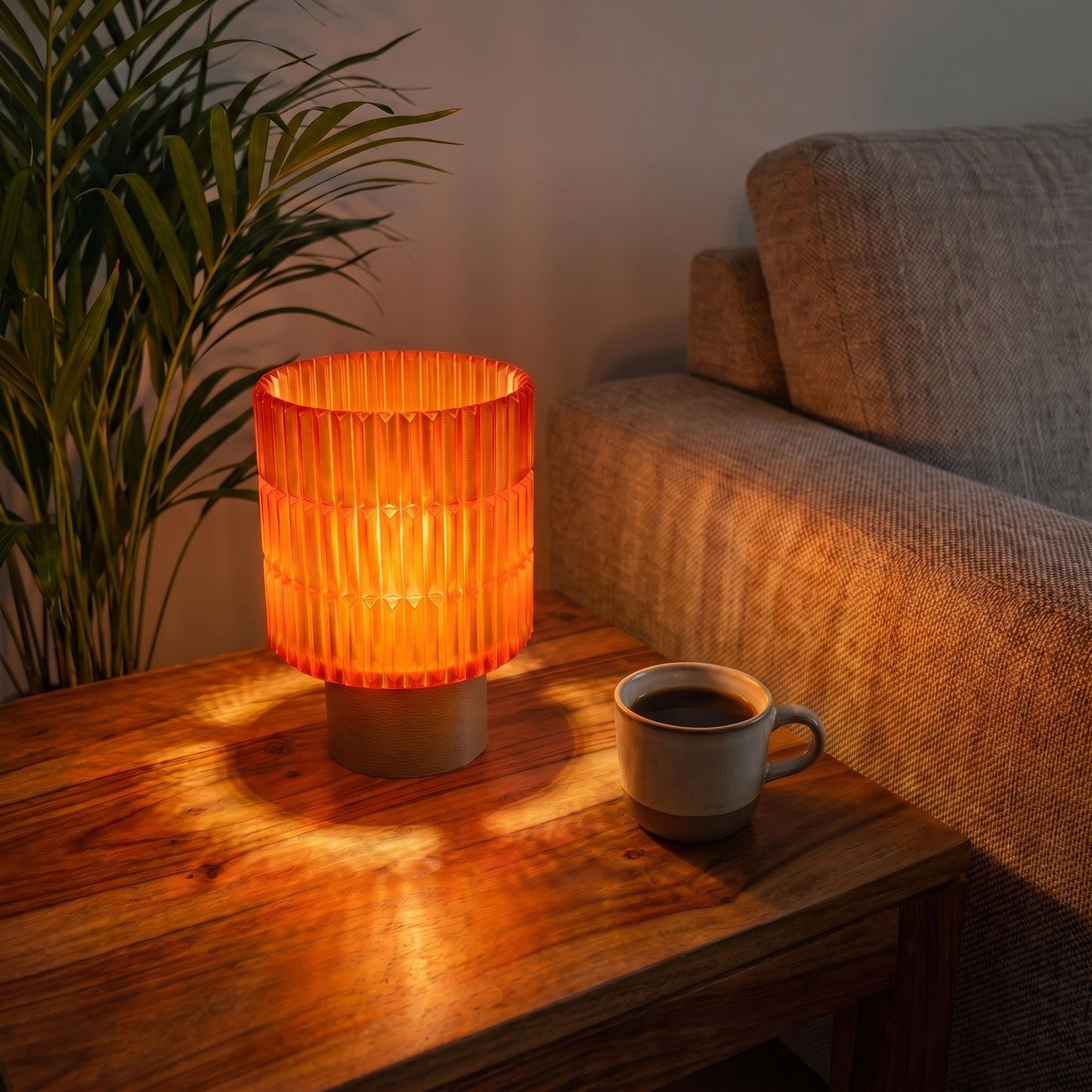 Vintage Sunset Table Lamp — Warm Ambient Light