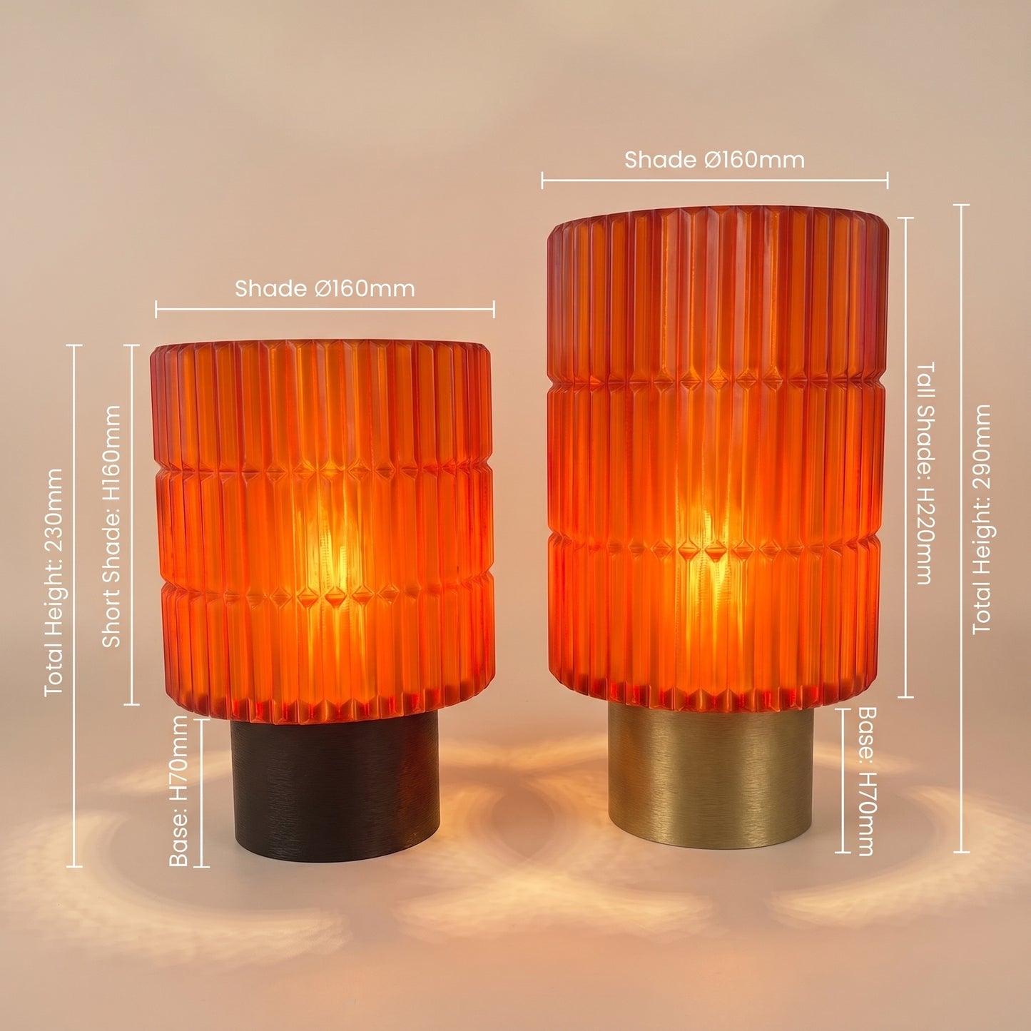 Vintage Sunset Table Lamp — Warm Ambient Light