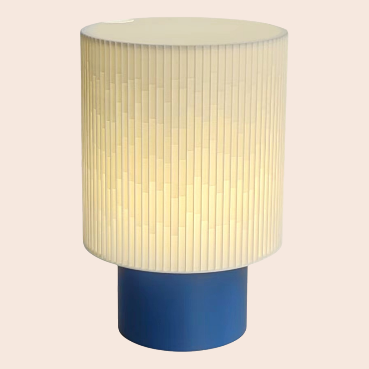 Lampe de table moderne avec effet de lumière dégradé et couleurs de base personnalisables avec ampoule