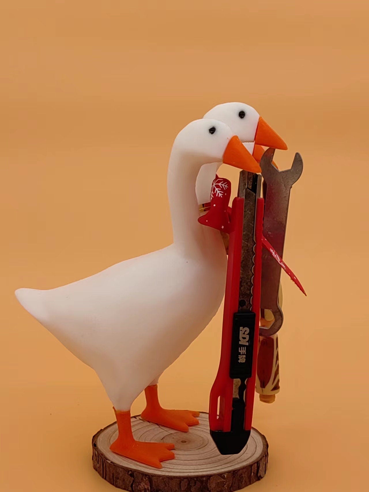 Untitled Goose Key Holder Magnetic_ Tool Holder Magnetic_ Home Miniature Decoration_ Customizable Gift_Untitled Goose Miniature (3D Printed)