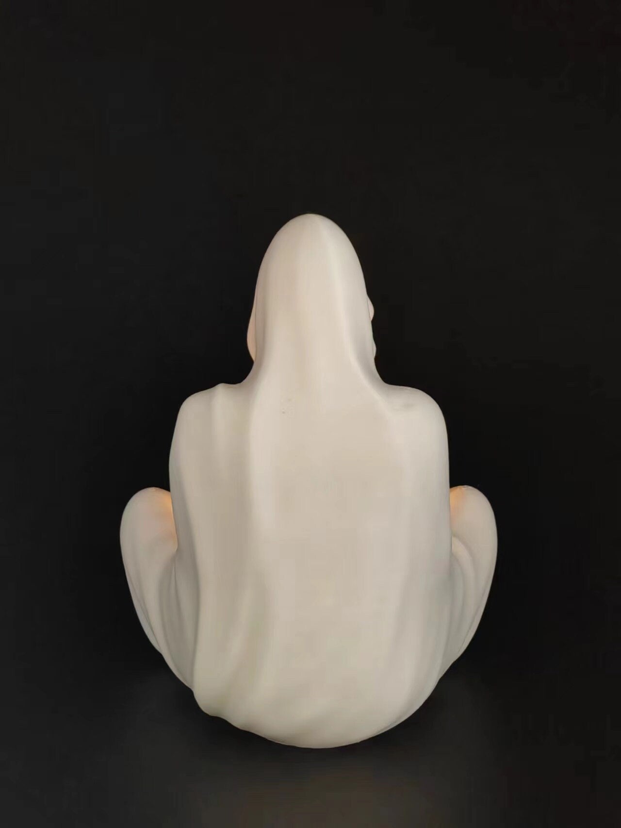 Ghost Candle Holder available in multiple colors with accompanying Yellow LED Candle